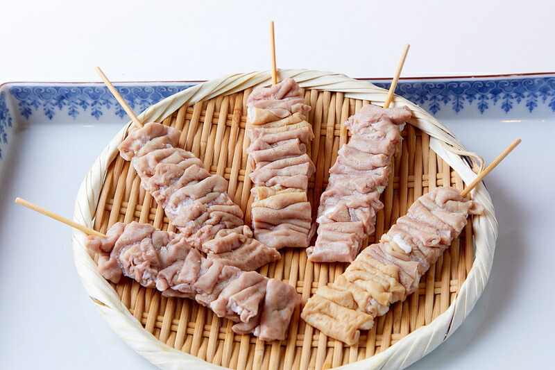 市場 国産 生豚肉国産豚モツ30g 焼き豚 串焼き