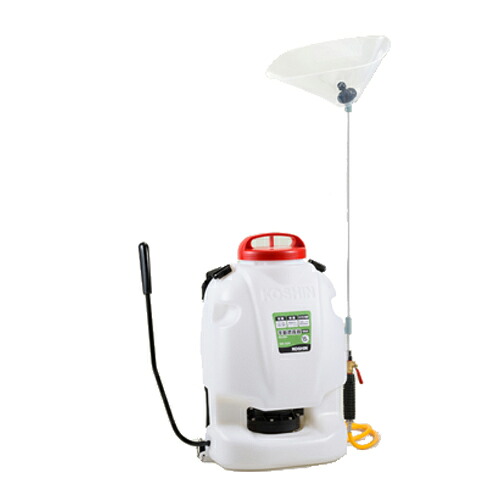 【K】【工進】噴霧器 背負い式手動噴霧器15L【RW-15DX タンク容量：15L ホワイト】