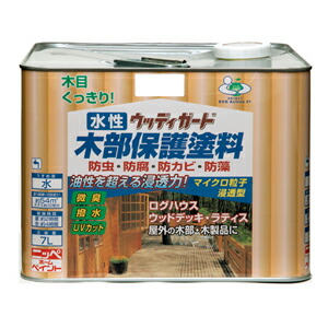 【ニッペホームプロダクツ】水性塗料 水性ウッディガード【木部用 7L メープル】