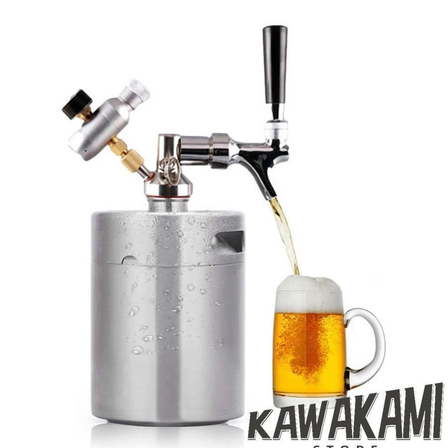麦酒サーヴァー 麦酒ディスペンサー ミニCO2制御機付き添い人 小型 軽さ 牢固たる ステンレス鋼鋼 麦酒樽 耐久性 持ちはこぶ助けになる