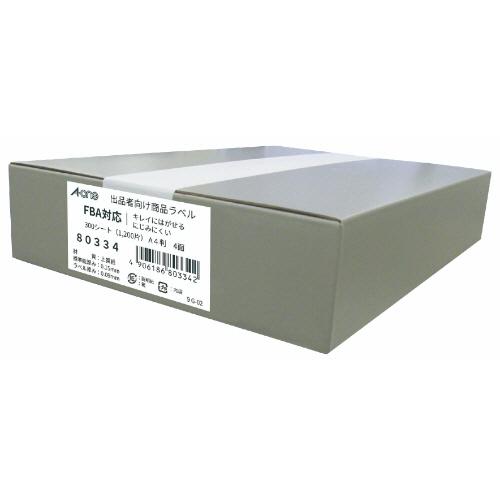 エーワン FBAラベル 80334 FBA対応出品者向け配送ラベル 4面 148.5×105mm 300シート 送料無料