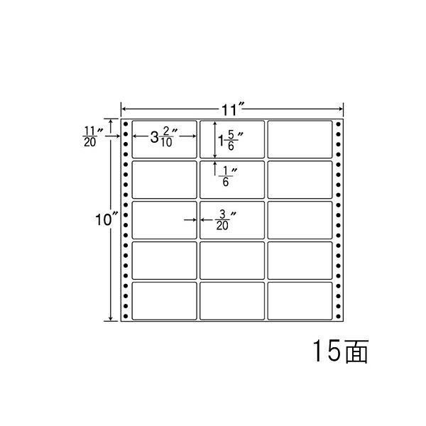 ナナラベル M11E ナナフォームM 15面3×5 500シート