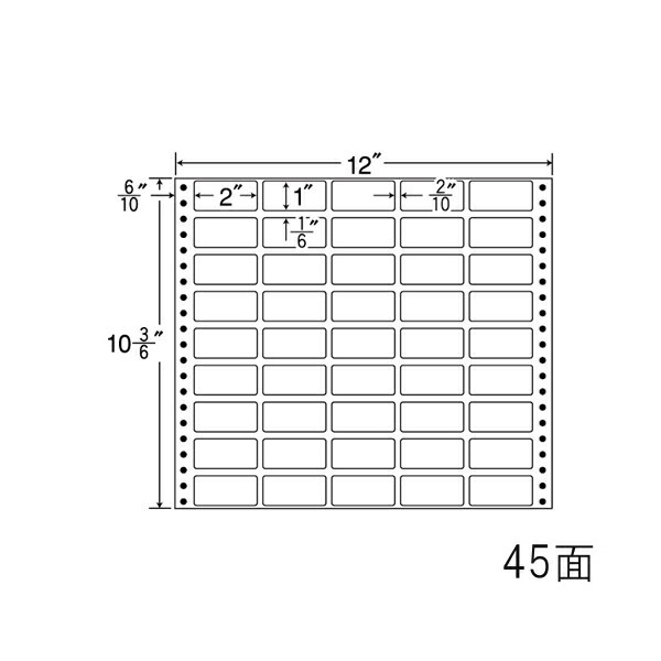 ナナ下げ札 M12C ナナ質問用紙Ｍ 45面5×9 500居敷き