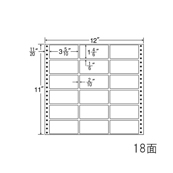 ナナ下げ札 M12P ナナ質問用紙Ｍ 18面3×6 500居敷き