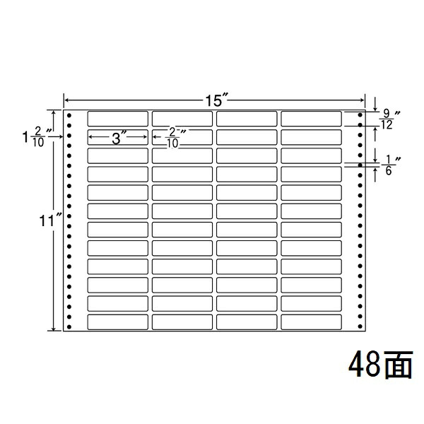 ナナ下げ札 M15K ナナ質問用紙Ｍ 48面4×12 500居敷き