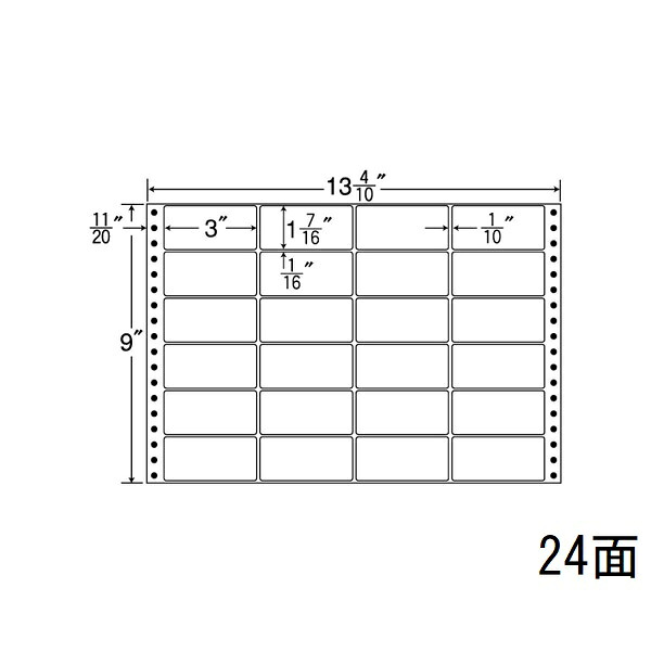 ナナ下げ札 MH13C ナナ質問用紙Ｍ 24面4×6 500居敷き
