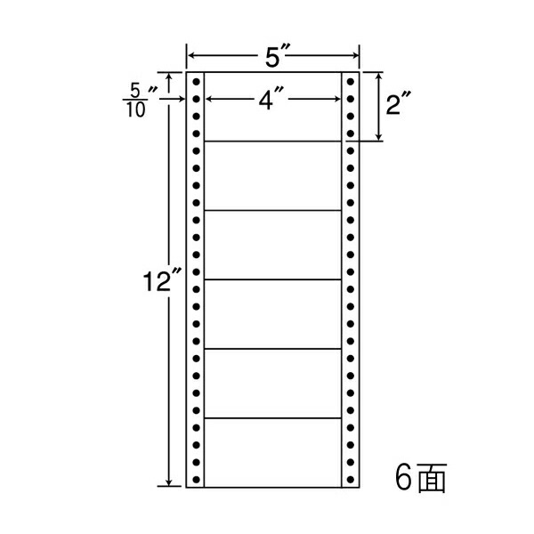 ナナ下げ札 MM5A ナナ質問用紙Ｍ 6面1×6 1000居敷き