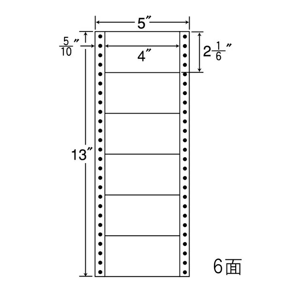 ナナ下げ札 MM5J ナナ質問用紙Ｍ 6面1×6 1000居敷き