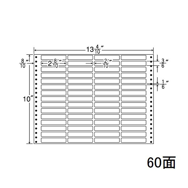 ナナ下げ札 MT13H ナナ質問用紙Ｍ 60面4×15 500居敷き