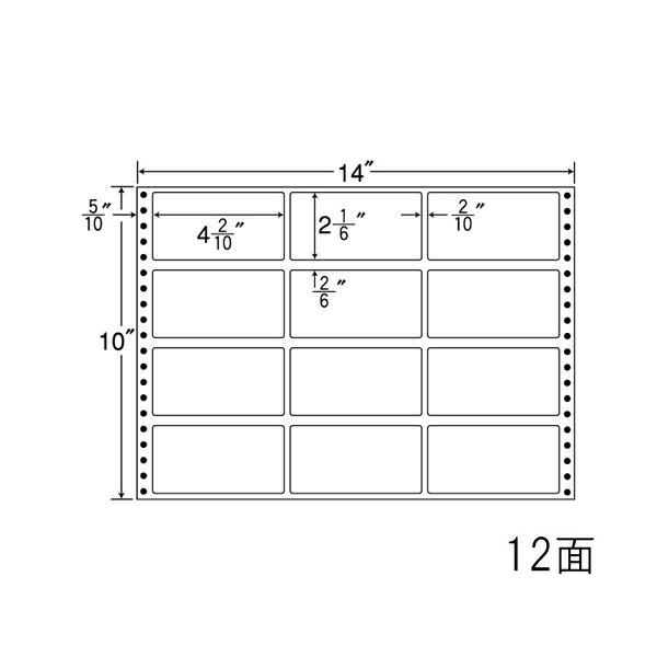 ナナラベル MT14F ナナフォームＭ 12面3×4 500シート