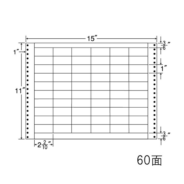 ナナ下げ札 MT15A ナナ質問用紙Ｍ 60面6×10 500居敷き