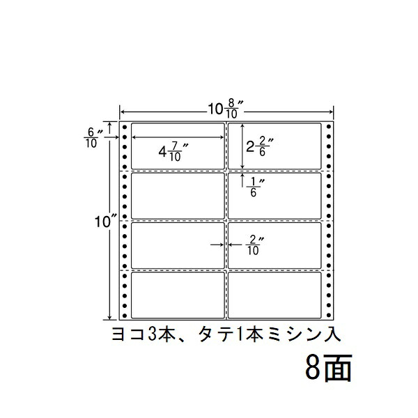 ナナラベル MX10A ナナフォームM 8面2×4 500シート|なんでもネット247