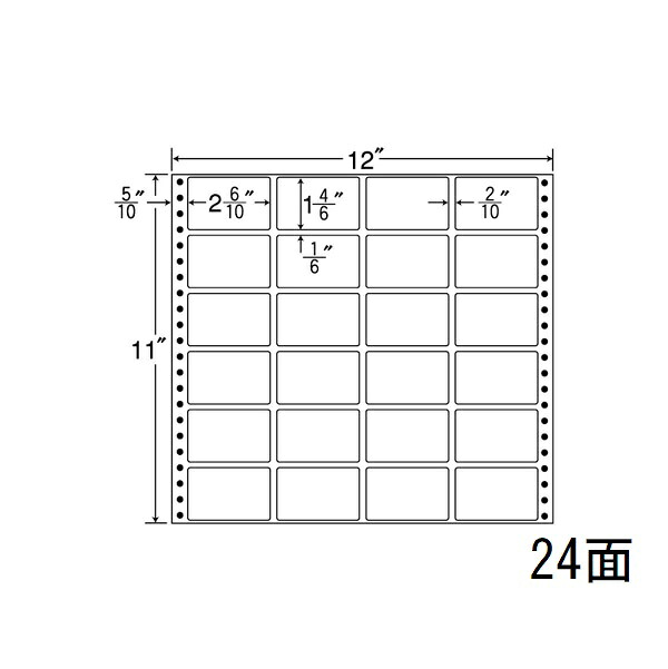 ナナ下げ札 MX12I ナナ質問用紙Ｍ 24面4×6 500居敷き