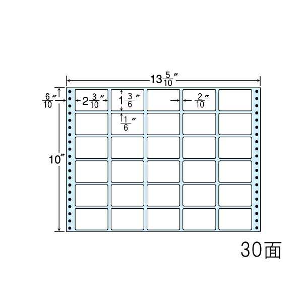 ナナ下げ札 MX13P ナナ質問用紙Ｍ 30面5×6 500居敷き