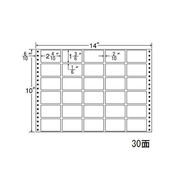 ナナ下げ札 MX14D ナナ質問用紙Ｍ 30面5×6 500居敷き