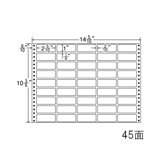 ナナ下げ札 MX14W ナナ質問用紙Ｍ 45面5×9 500居敷き