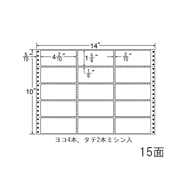 ナナ下げ札 MX14X ナナ質問用紙Ｍ 15面3×5 500居敷き