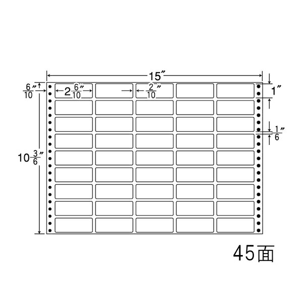 ナナラベル MX15L ナナフォームＭ 45面5×9 500シート