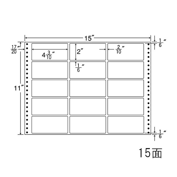 ナナ下げ札 MX15R ナナ質問用紙Ｍ 15面3×5 500居敷き