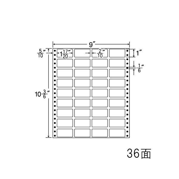 ナナラベル MX9L ナナフォームＭ 36面4×9 500シート 9,443円