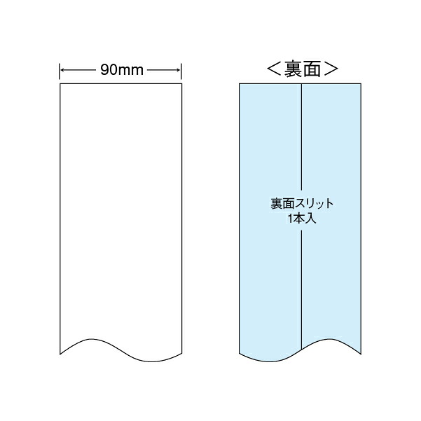 ナナ THR3H 感熱ロールラベル 90mm 1面 1箱（4巻）