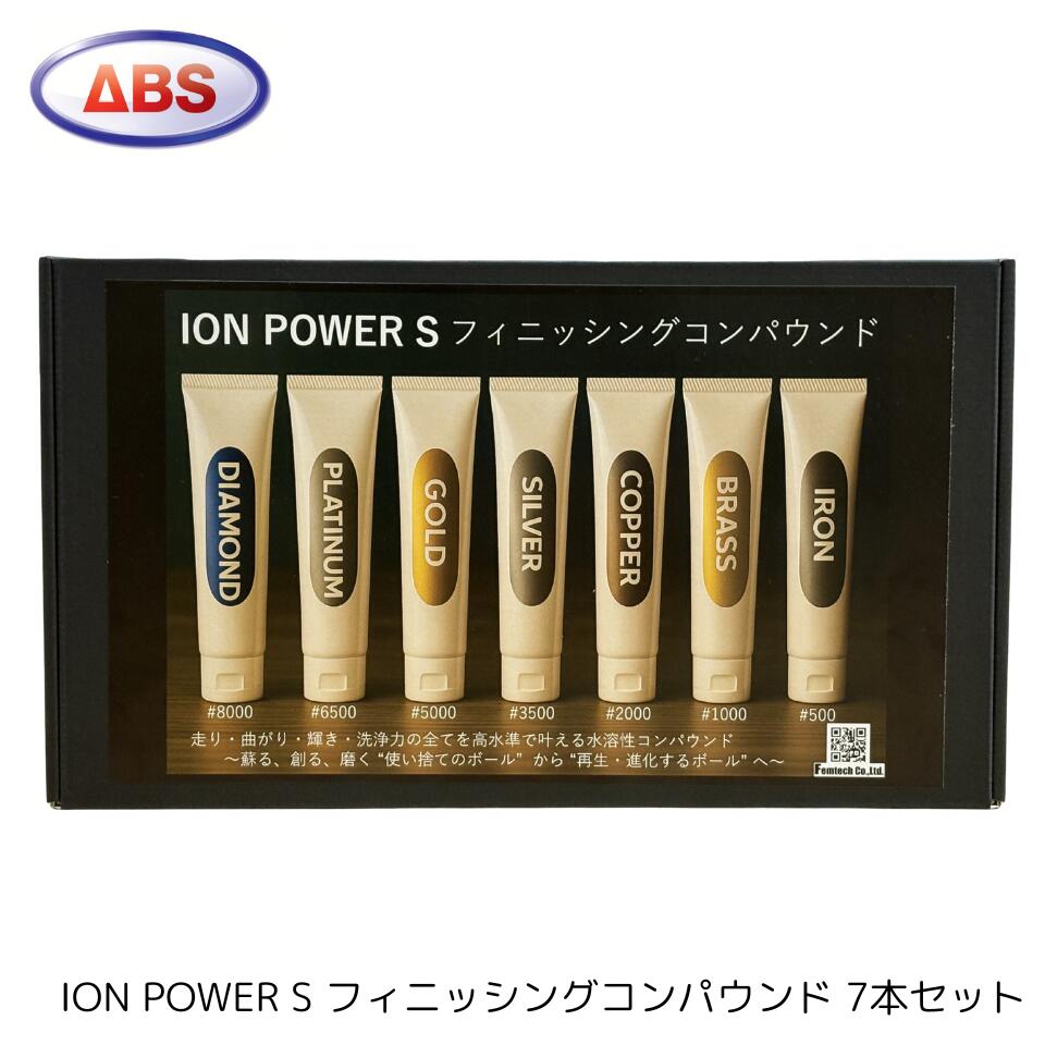 【ABS】 フィニッシングコンパウンド イオン力強さS ポリッシュ剤 7本書き割り