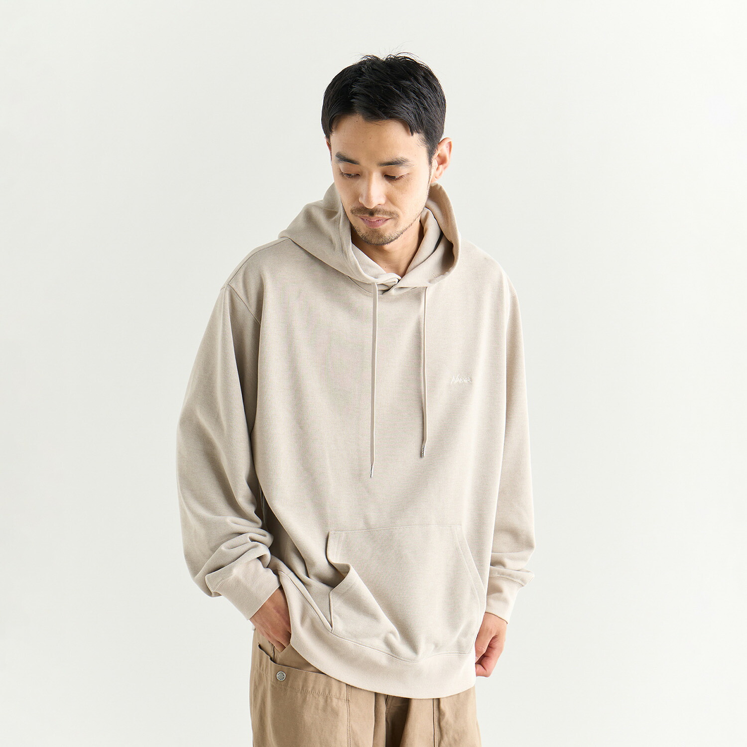 【堅苦しさ】ナンガ NANGA 調教師 トップス 丸首 メンズ 素っ気ない入り合わせる テリー フーディー DRY MIX TERRY HOODIE