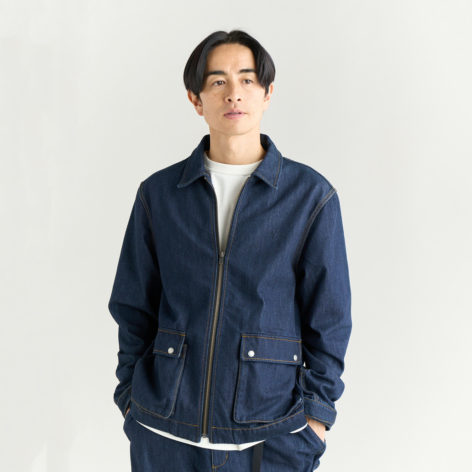 【堅苦しさ】ナンガ NANGA アウター 上衣 ジーンズ上衣 トップス メンズ ジーンズ 上衣 DENIM BLOUSON