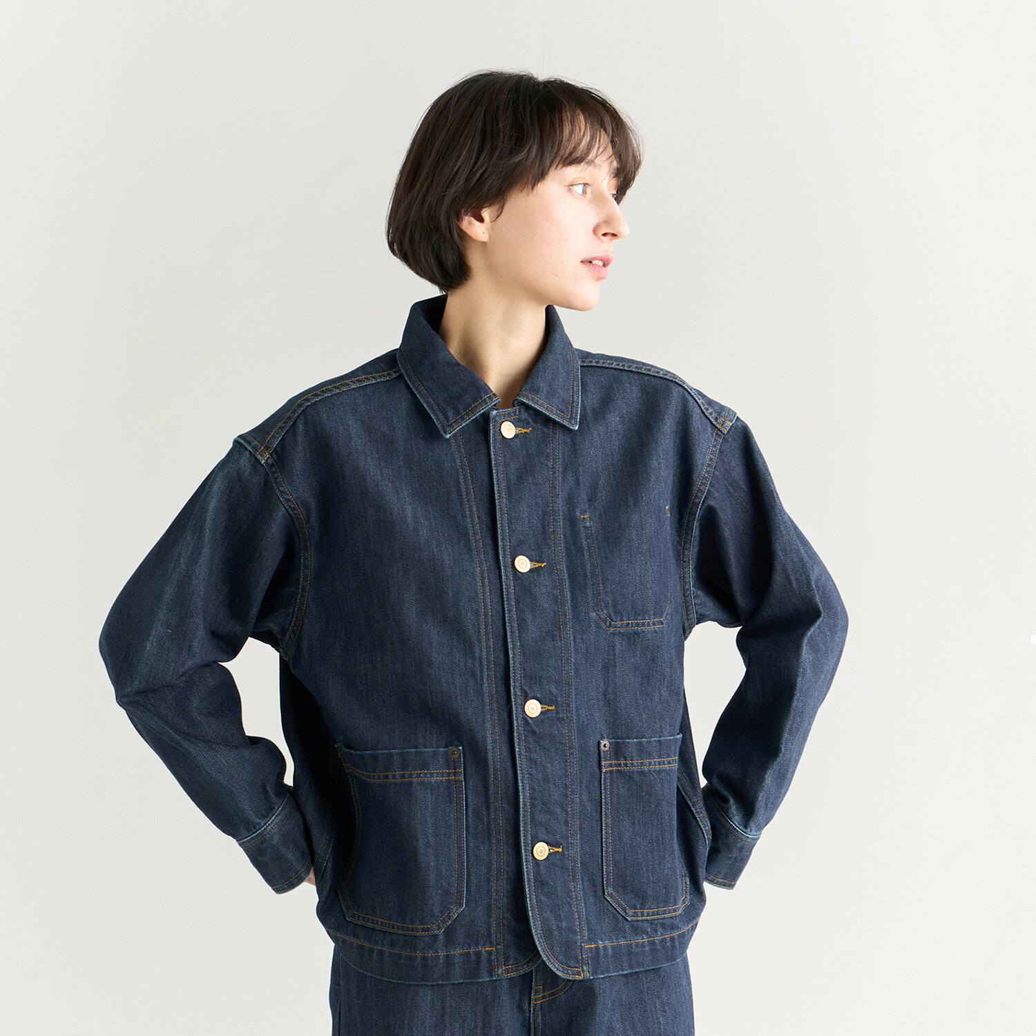 【公式】ナンガ NANGA アウター デニムジャケット 羽織り 女性 デニム ワークジャケット（ ウィメンズ） DENIM WORK JACKET W