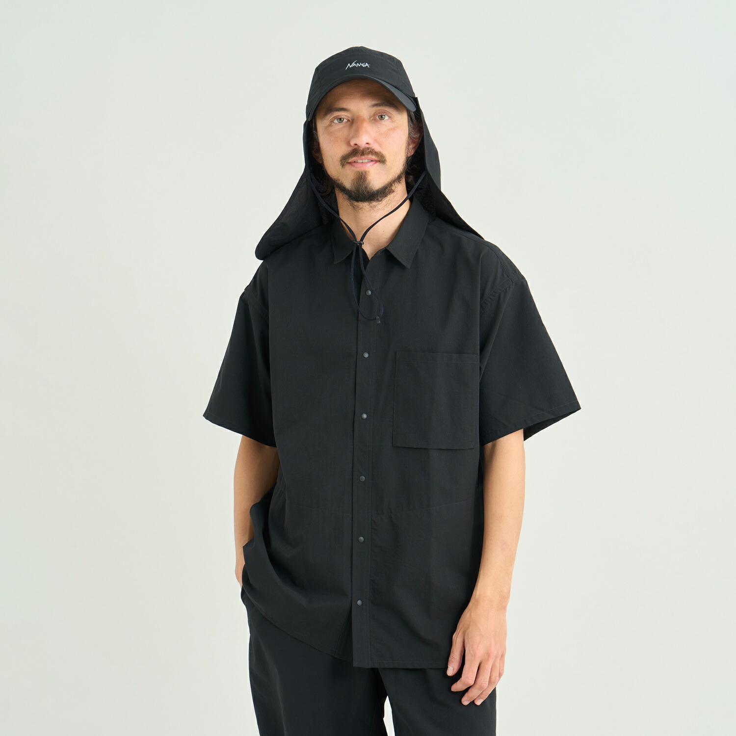 【堅苦しさ】ナンガ NANGA 半袖 プルオーバー 点点大気圏 コンフィーショートスリーブシャツ DotAir(R) COMFY SS SHIRT