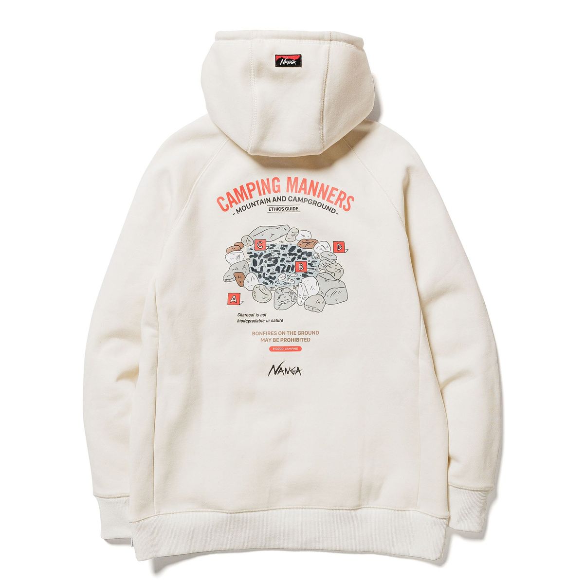 激安価格と即納で通信販売 ECO HYBRID CAMPING MANNERS PRINT HOODIE エコハイブリッドキャンピングマナープリントフーディー  turbonetce.com.br