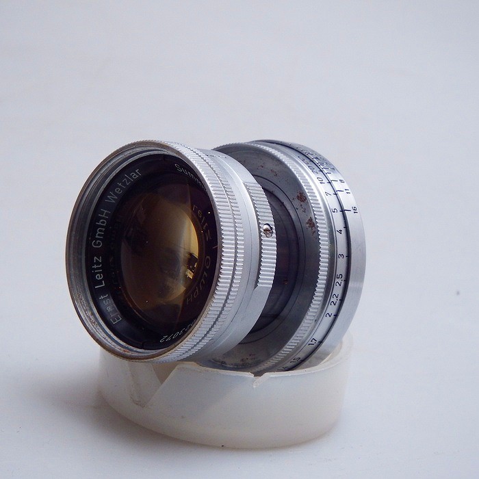 【中古】 (ライカ) Leica Summicron L 50/2 沈胴 ﾄﾘｳﾑ (L39)【中古水晶体 範囲ファインダ用水晶体】 序列付ける：B