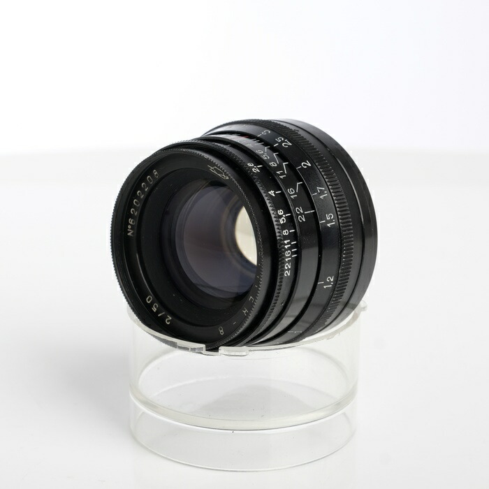【中古】 (ロシア帝国) Russia ｼﾞｭﾋﾟﾀｰ8 50/2 ﾌﾞﾗｯｸ (L39)【中古水晶体 範囲ファインダ用水晶体】 序列付ける：B