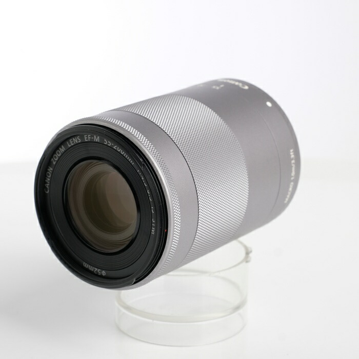 【中古】 (キヤノン) Canon EF-M55-200/F4.5-6.3 IS STM ｼﾙﾊﾞｰ【中古水晶体 ＡＦ水晶体】 位置づける：B