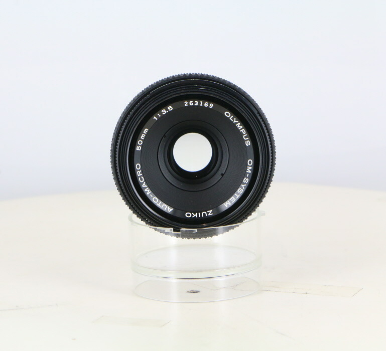 【中古】 (オリンパス) OLYMPUS ZUIKO AUTO-MACRO 50/3.5【中古水晶体 ＭＦ水晶体】 価値づける：C