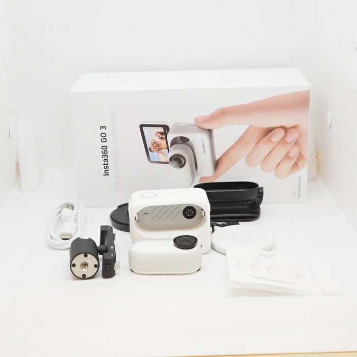 【中古】 (余分の物) 余分の物 Insta360 GO3(32GB） ｱｰｸﾃｨｯｸﾎﾜｲﾄ【中古写真器 動きカム】 位置づける：B