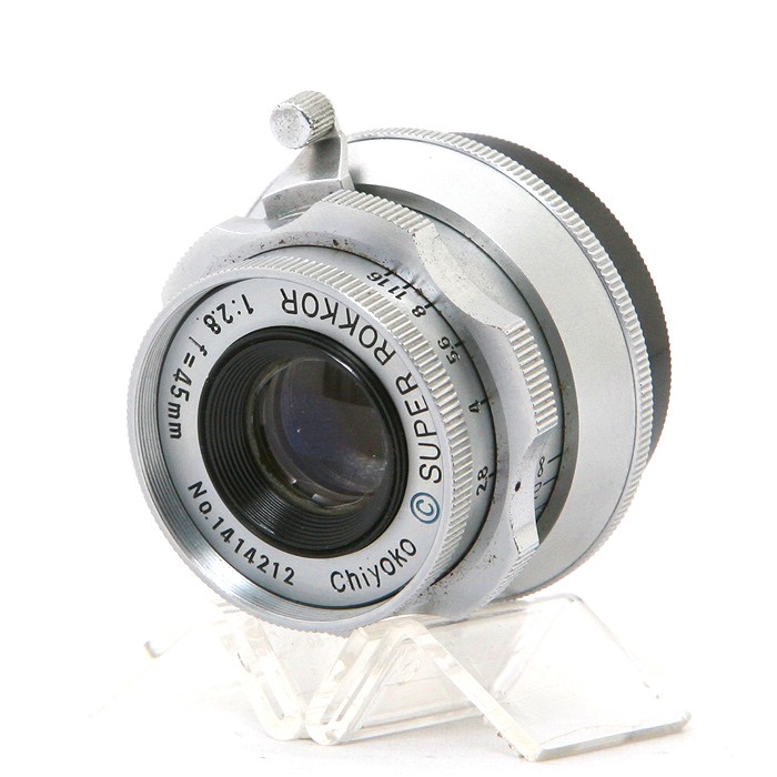 【中古】 (ミノルタ) MINOLTA SUPER ROKKOR 45粍 F2.8 後期  (L39)【中古水晶体 領域ファインダ用水晶体】 位置づける：B
