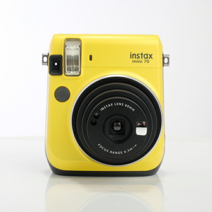 【中古】 (フジフイルム) FUJIFILM INSTAX MINI 70 ﾁｪｷ ｲｴﾛｰ【中古写真機 写真フィルム写真機】 位置づける：AB