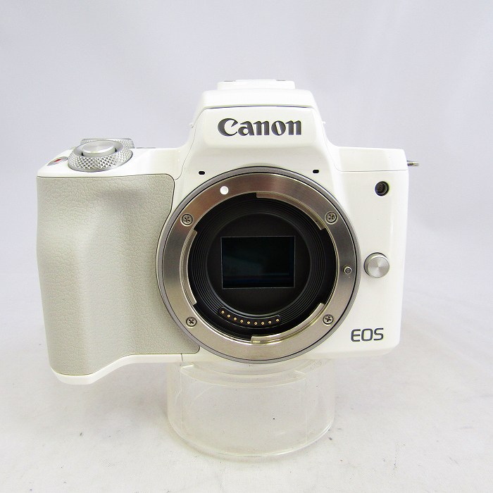 【中古】 (キヤノン) Canon EOS KISS M EF-M15-45 IS STM ｷｯﾄ ﾎﾜｲﾄ【中古写真機 デジタル一眼】 価値づける：B