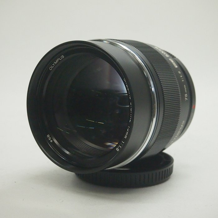【中古】 (オリンパス) OLYMPUS Mｽﾞｲｺｰﾃﾞｼﾞﾀﾙ ED75/1.8 ﾌﾞﾗｯｸ【中古レンズ ＡＦレンズ】 ランク：B｜カメラのナニワ