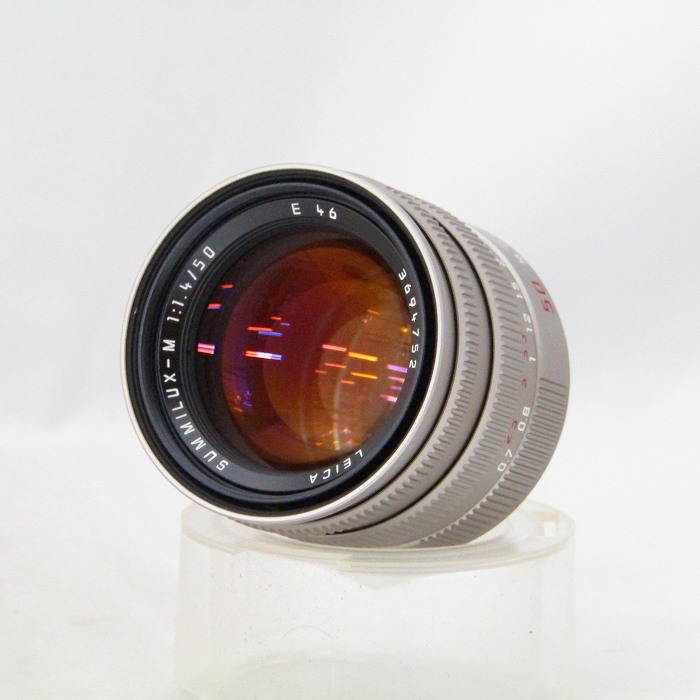 【中古】 (ライカ) Leica ｽﾞﾐﾙｯｸｽ M50/1.4 ﾌｰﾄﾞ組込 ﾁﾀﾝ【中古レンズ 舶来レンズ】 ランク：B