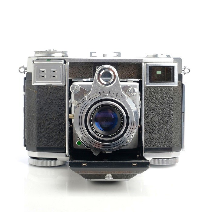 【中古】 (カールツアイス) Carl Zeiss ｺﾝﾃｯｻ (ﾃｯｻｰ45/2.8)【中古カメラ フィルムカメラ】 ランク：C