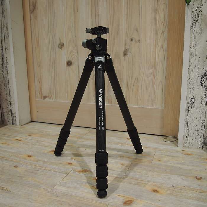 【中古】 (呼びりんボン) Velbon ｶﾙﾏｰﾆｭ N743 MT+QHD-V40【中古三脚・一脚 三脚架】 位置づける：B