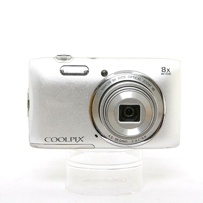 【中古】 (ニコン) Nikon COOLPIX S3600 ｸﾘｽﾀﾙｼﾙﾊﾞｰ【中古カメラ コンパクトデジカメ】 ランク：B