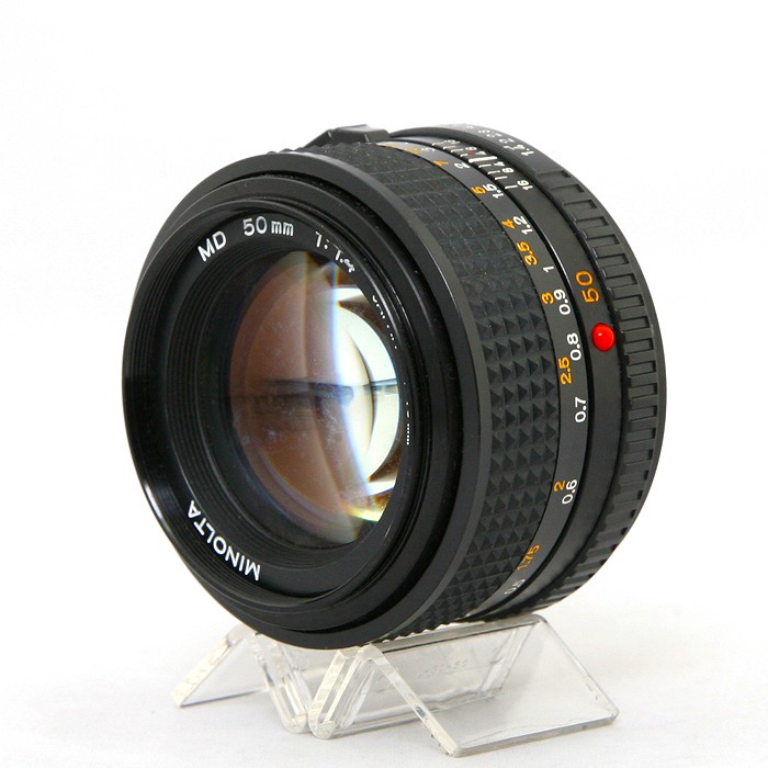 【中古】 (ミノルタ) MINOLTA New MD 50mm F1.4【中古レンズ ＭＦレンズ】 ランク：C｜カメラのナニワ