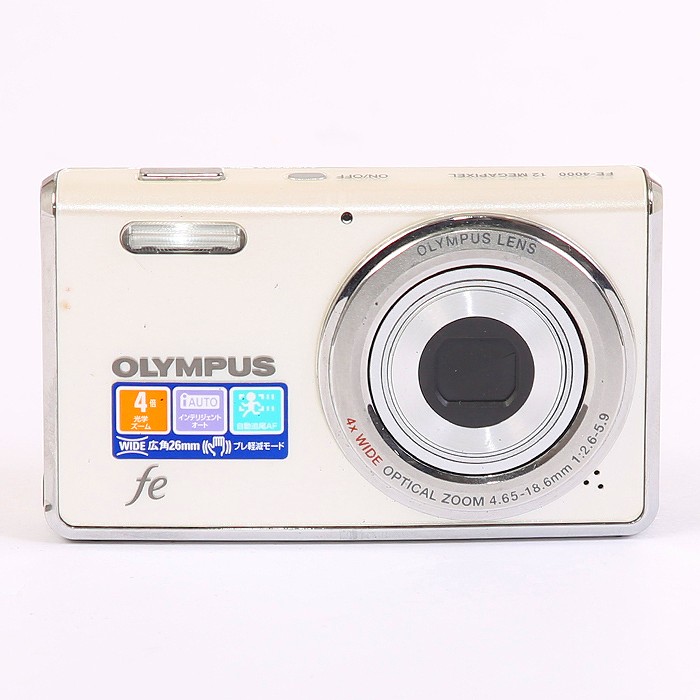 【中古】 (オリンパス) OLYMPUS FE-4000 ﾎﾜｲﾄ【中古カメラ コンパクトデジカメ】 ランク：C｜カメラのナニワ