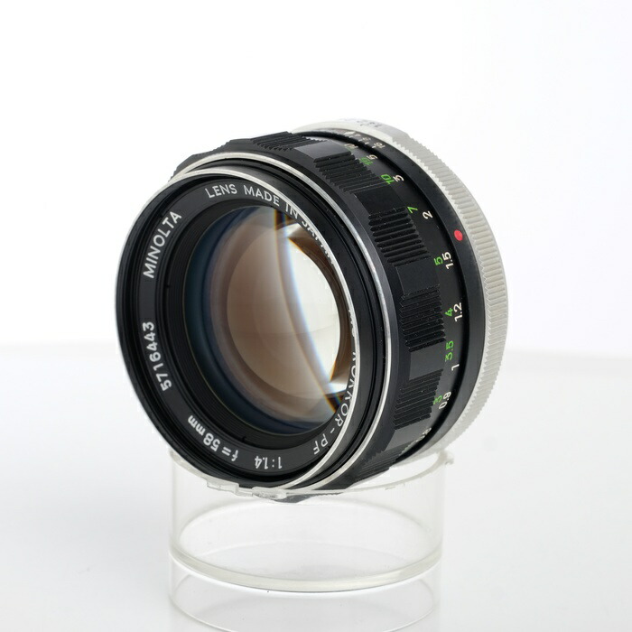 【中古】 (ミノルタ) MINOLTA MC ROKKOR-PF 58/1.4【中古水晶体 ＭＦ水晶体】 価値づける：B