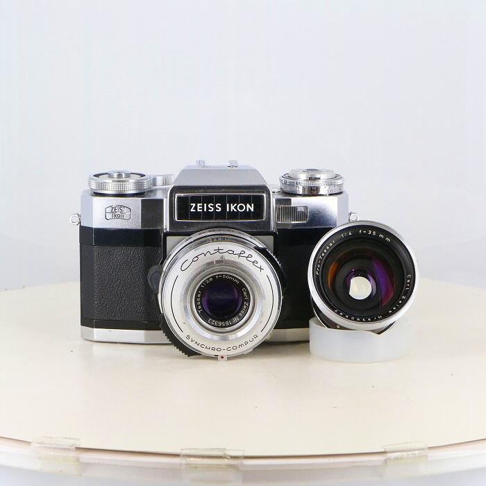 【中古】 (ツアイス) ZEISS ｺﾝﾀﾌﾚｯｸｽ+Tessar50/2.8+35/4【中古カメラ フィルムカメラ】 ランク：C｜カメラのナニワ
