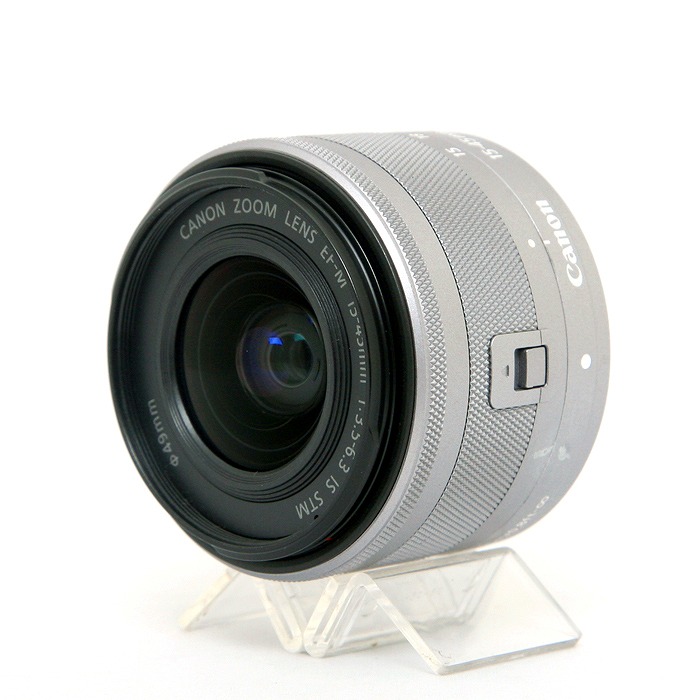 【中古】 (キヤノン) Canon EF-M15-45/3.5-6.3 IS STM ｼﾙﾊﾞｰ【中古レンズ ＡＦレンズ】 ランク：B