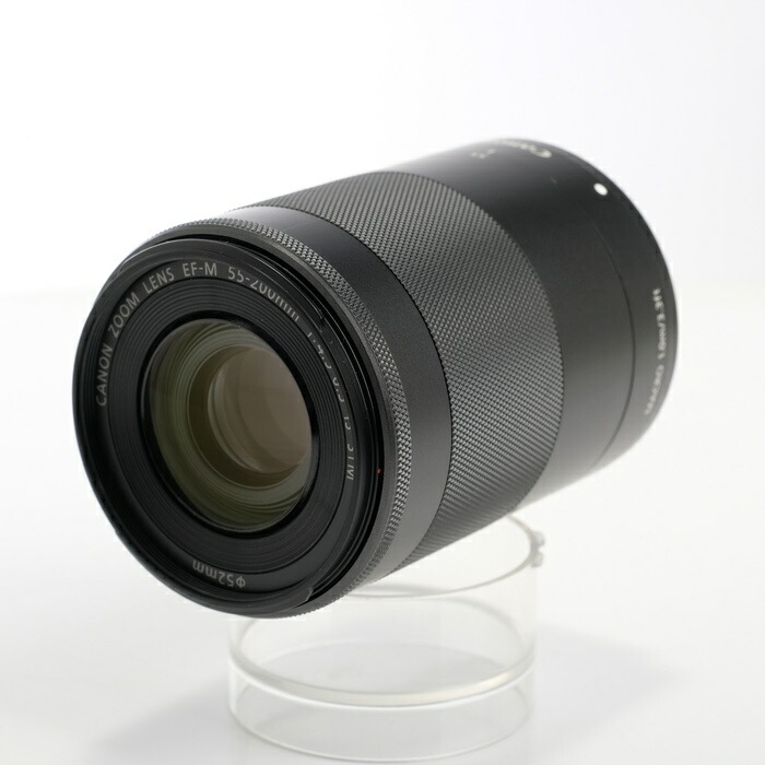 【中古】 (キヤノン) Canon EF-M55-200/4.5-6.3 IS STM ﾌﾞﾗｯｸ【中古レンズ ＡＦレンズ】 ランク：B